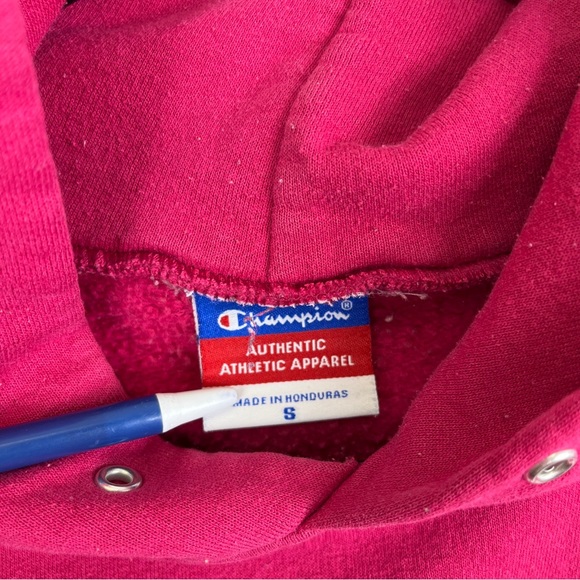 University Akron Zips Roo Pink Size Small Hoodie Sweatshirt Champion Brand - Picture 5 of 12